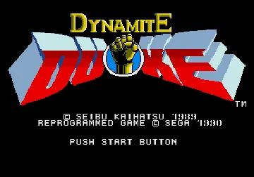 Dynamite Duke (World) (Rev A) screen shot title